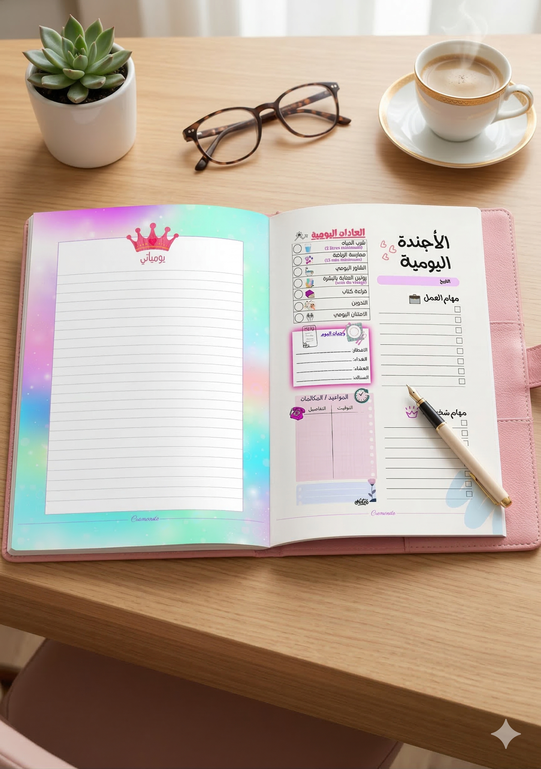 Cremonde Agenda - Paris Edition for women / Arabic