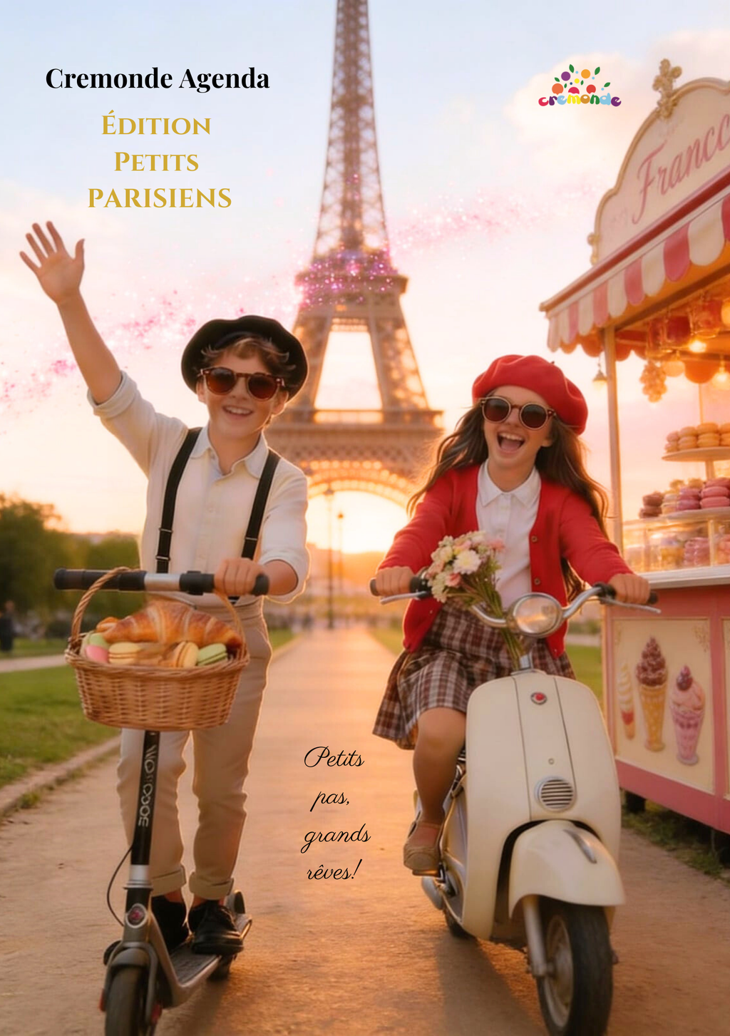 Cremonde agenda - PETITS PARISIENS (for kids 7-12 yo / unisex)