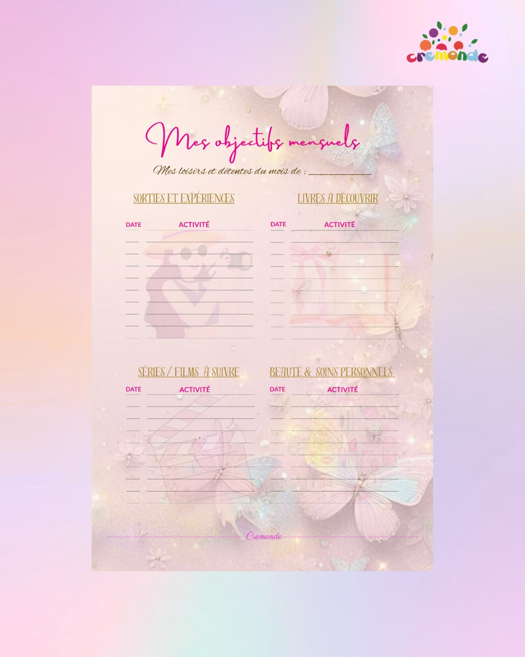 Cremonde Agenda - Paris Edition - for women / French