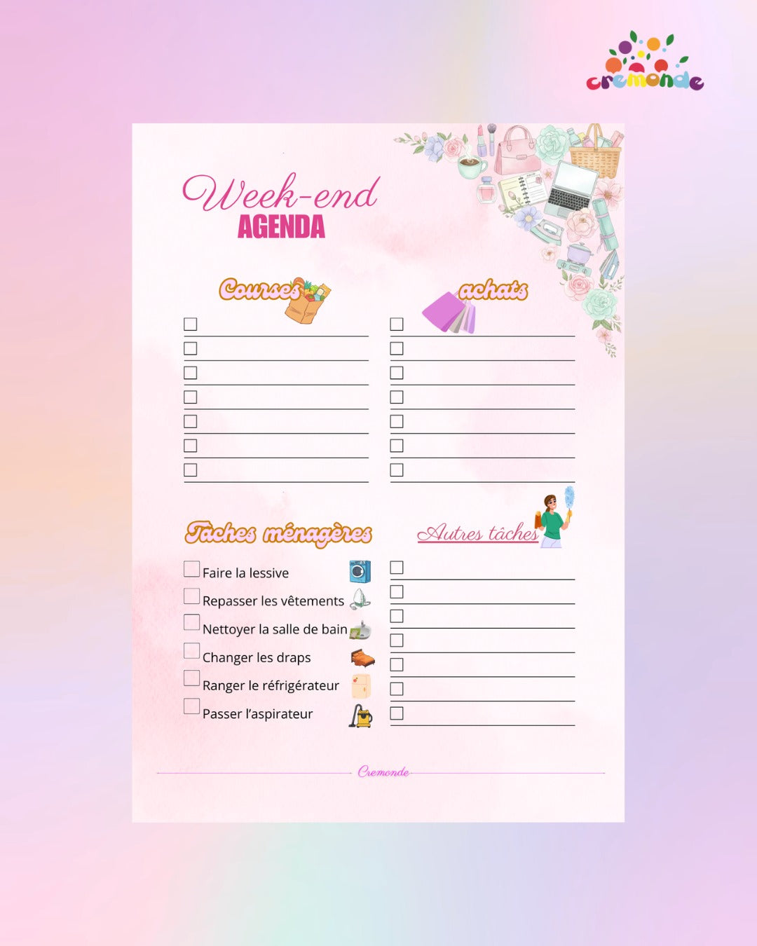 Cremonde Agenda - Paris Edition - for women / French
