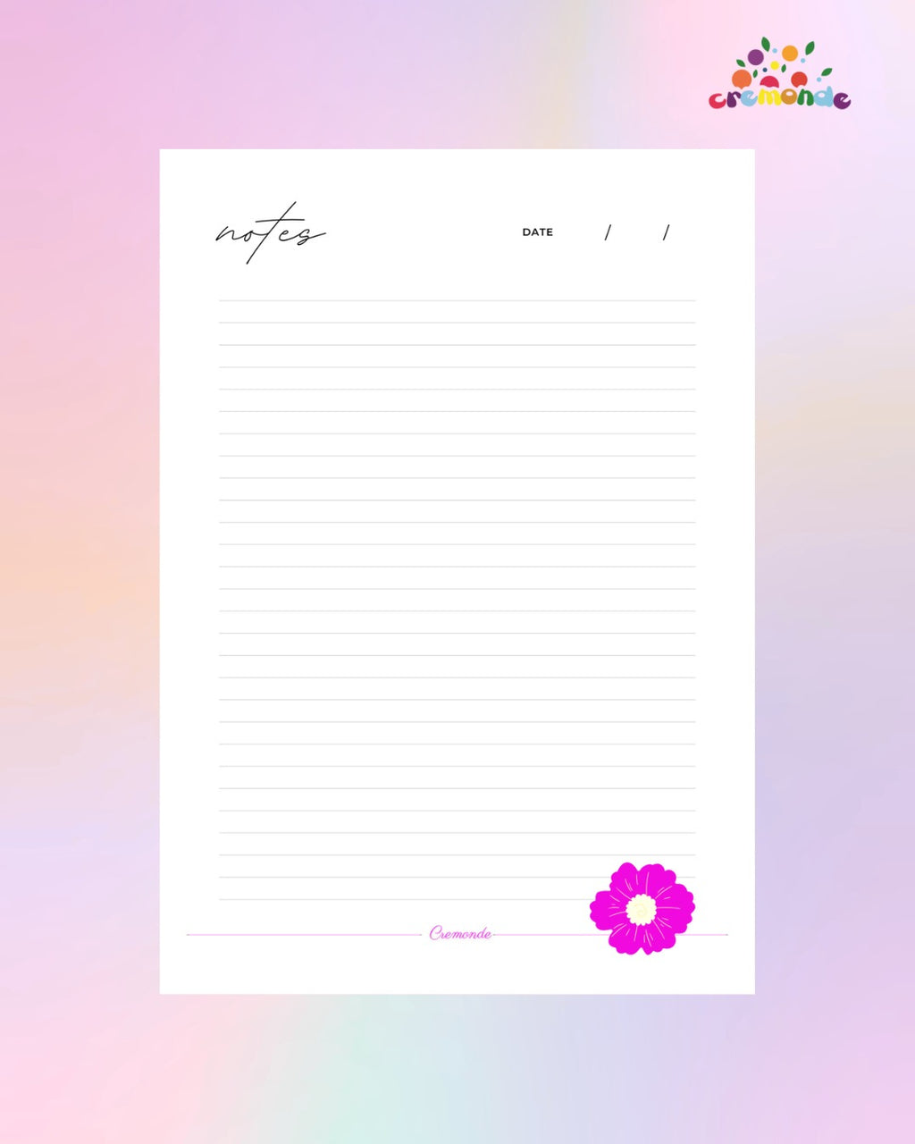 Cremonde Agenda - Paris Edition - for women / French