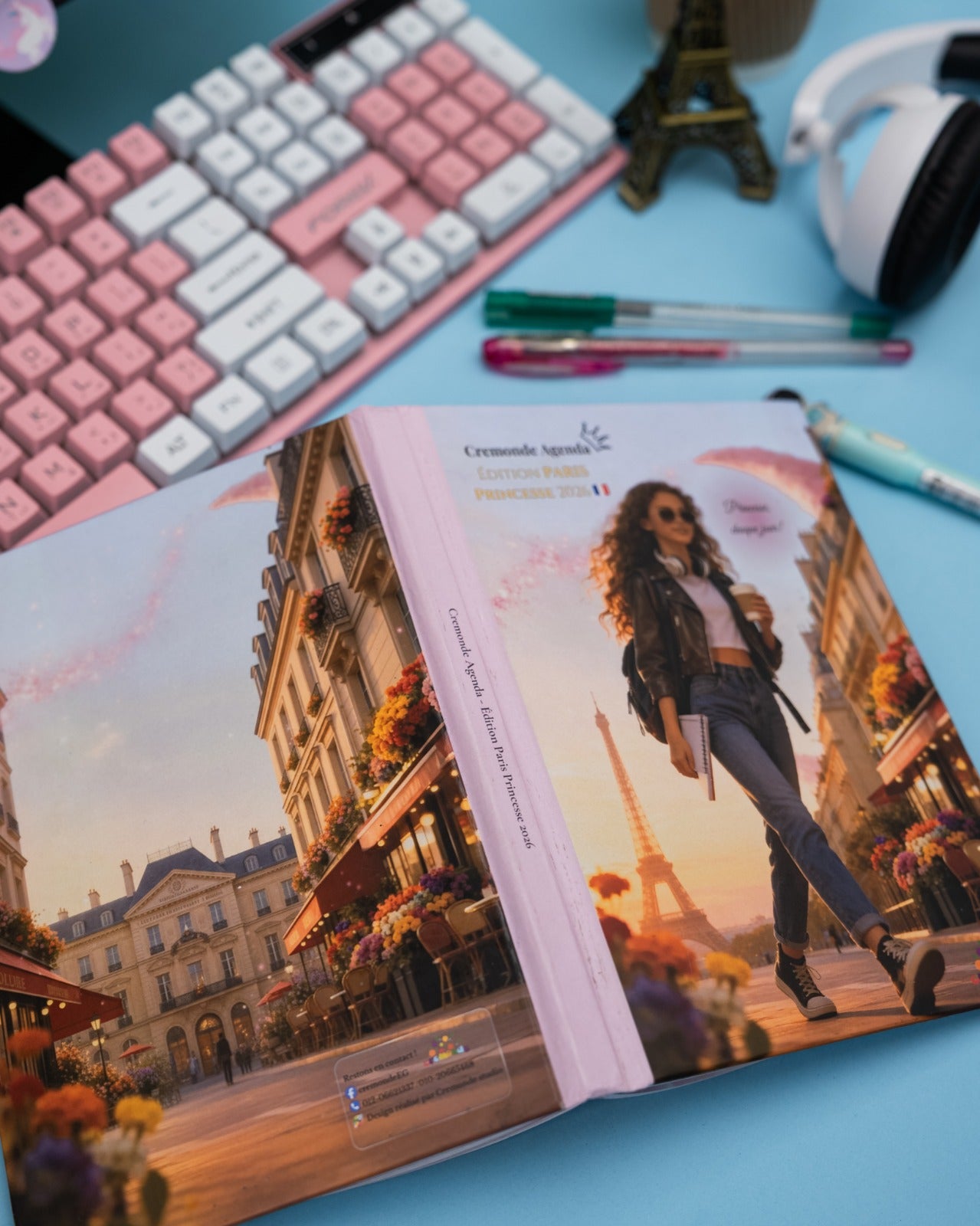 Cremonde Agenda - Paris Princess Edition - for girls (12-20 yo)