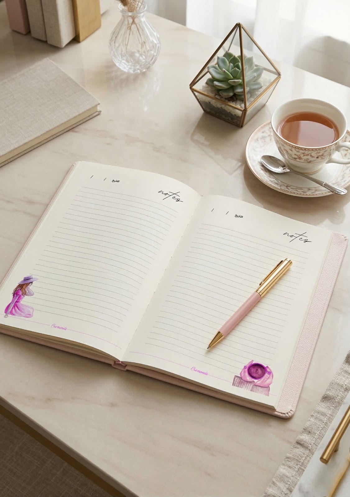 Cremonde Agenda - Paris Edition for women / Arabic