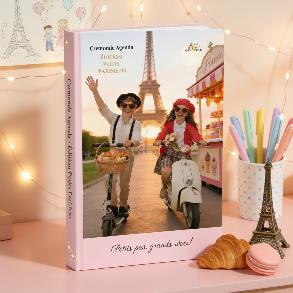 Cremonde agenda - PETITS PARISIENS (for kids 7-12 yo / unisex)