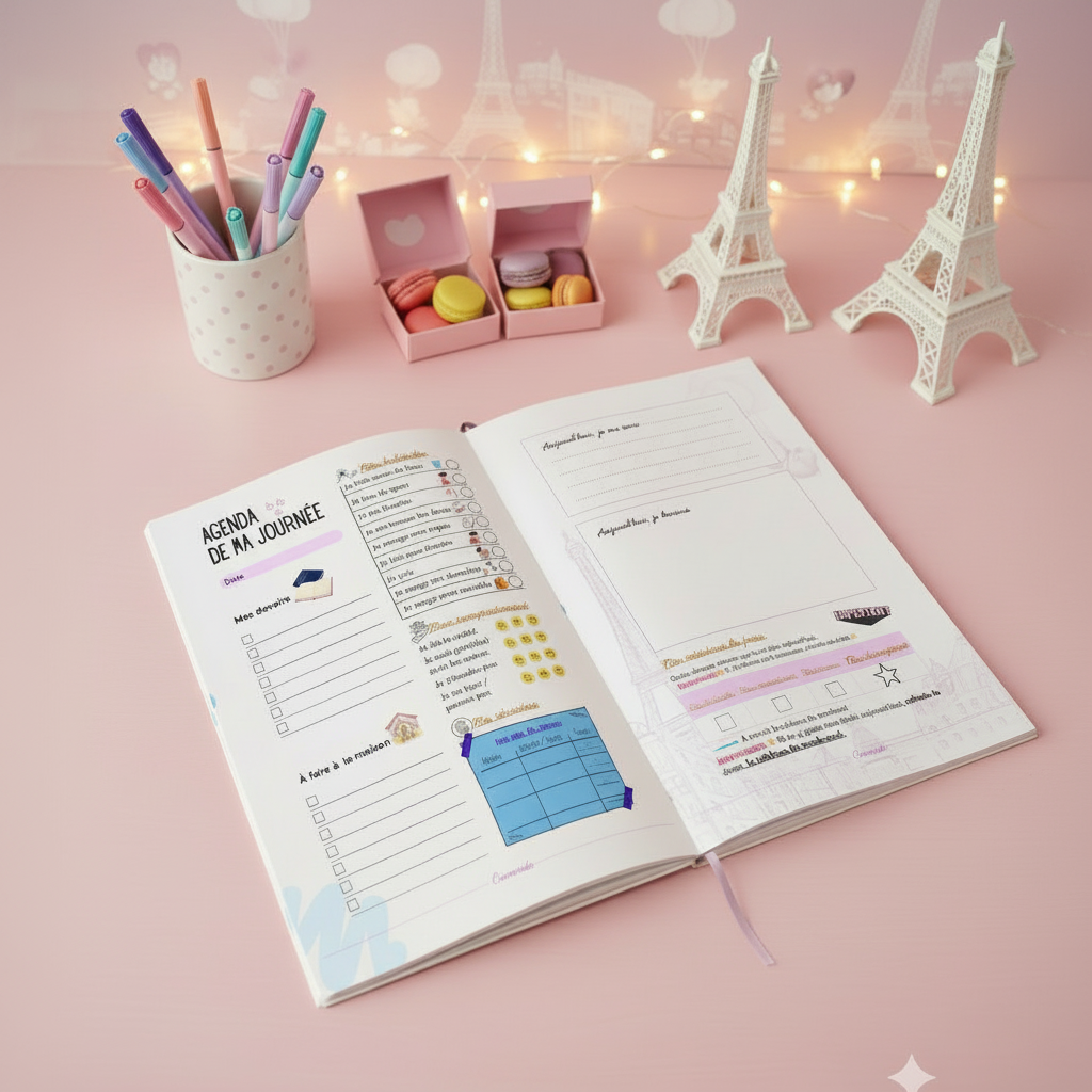 Cremonde agenda - PETITS PARISIENS (for kids 7-12 yo / unisex)