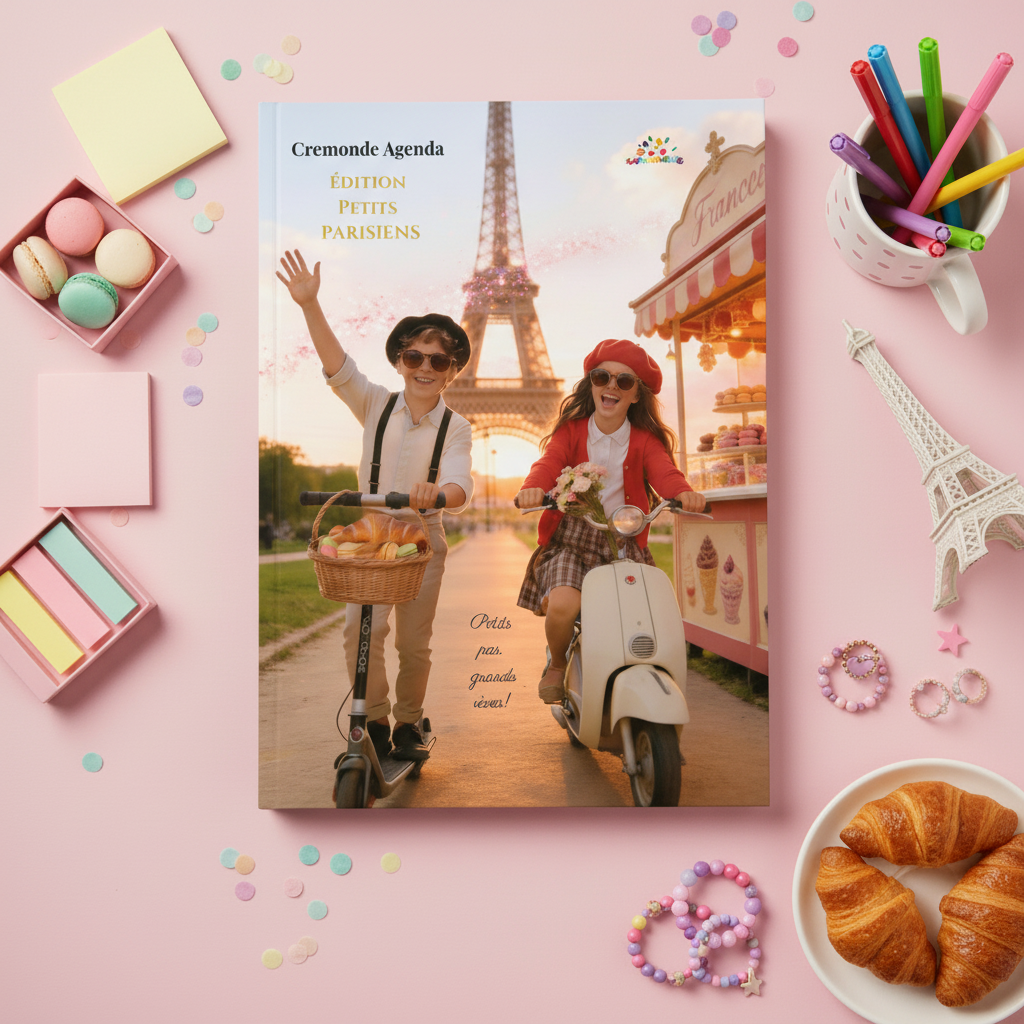 Cremonde agenda - PETITS PARISIENS (for kids 7-12 yo / unisex)