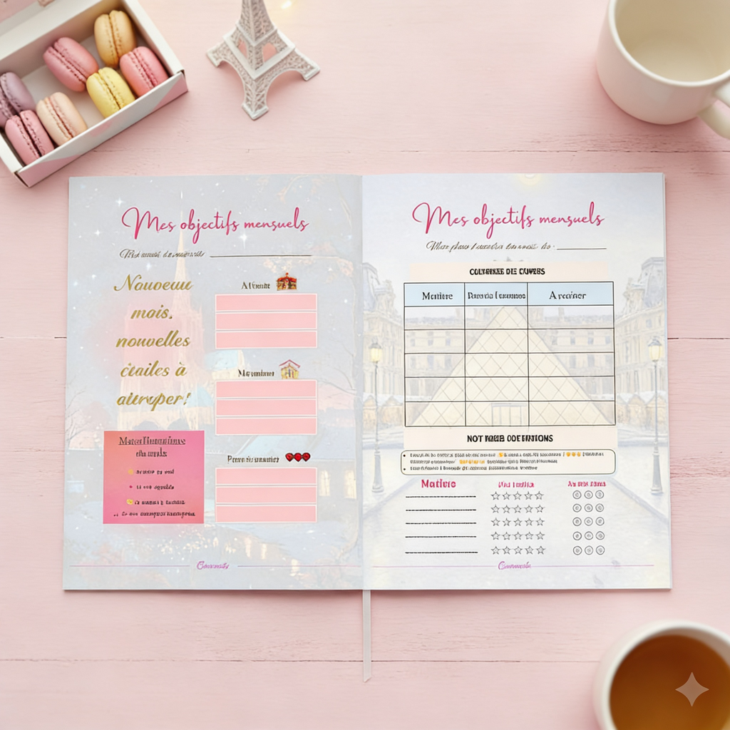 Cremonde agenda - PETITS PARISIENS (for kids 7-12 yo / unisex)